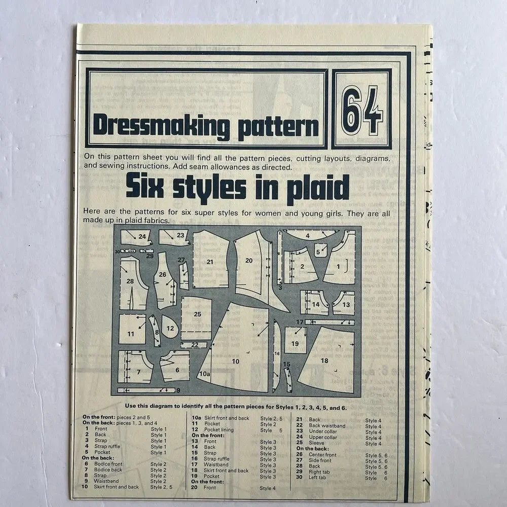 Vintage Designer Sewing Patterns Uncut Lot Of 4 Dresses Plaid Jackets Summer 70s